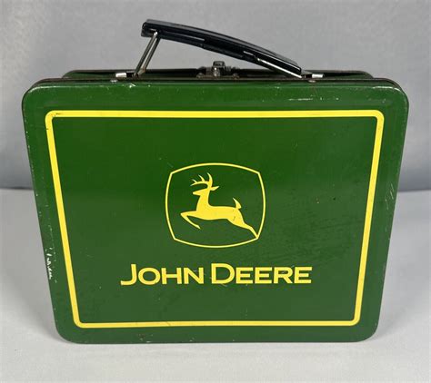 metal john deere lunch box|john deere tin lunch box.